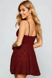 Twirl And Glow Glitter Skater Dress