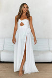 Secret Rose Strapless Maxi Dress White