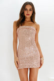 Sprinkle Of Magic Sequin Dress Rose Gold