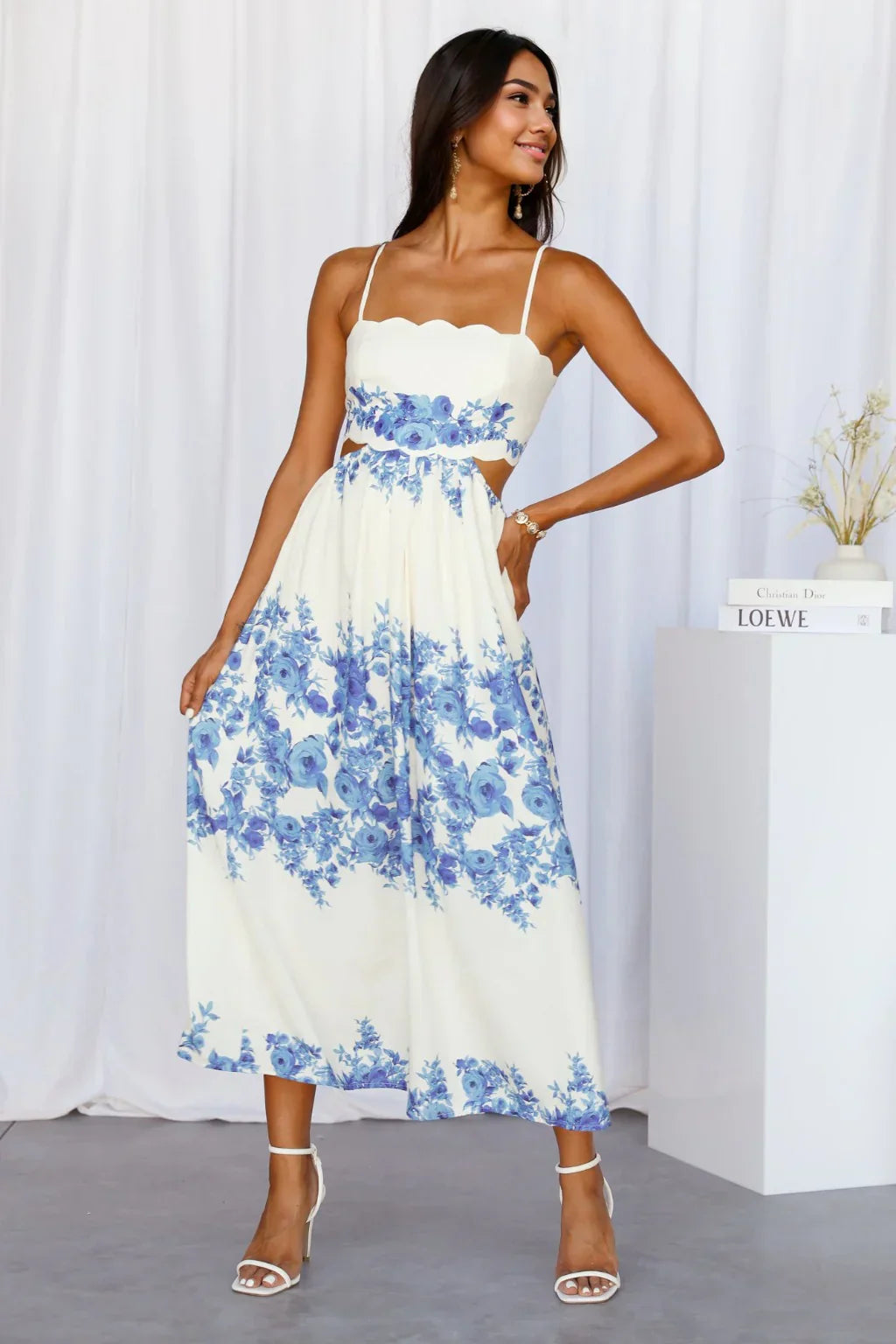 Sunny Times Midi Dress Blue