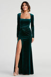 Mindy Formal Velvet Knot Dress