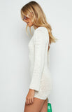 Underground White Backless Mini Dress