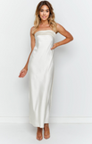 Maiah White Maxi Dress