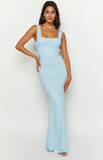 Beverley Baby Blue Mesh Maxi Dress