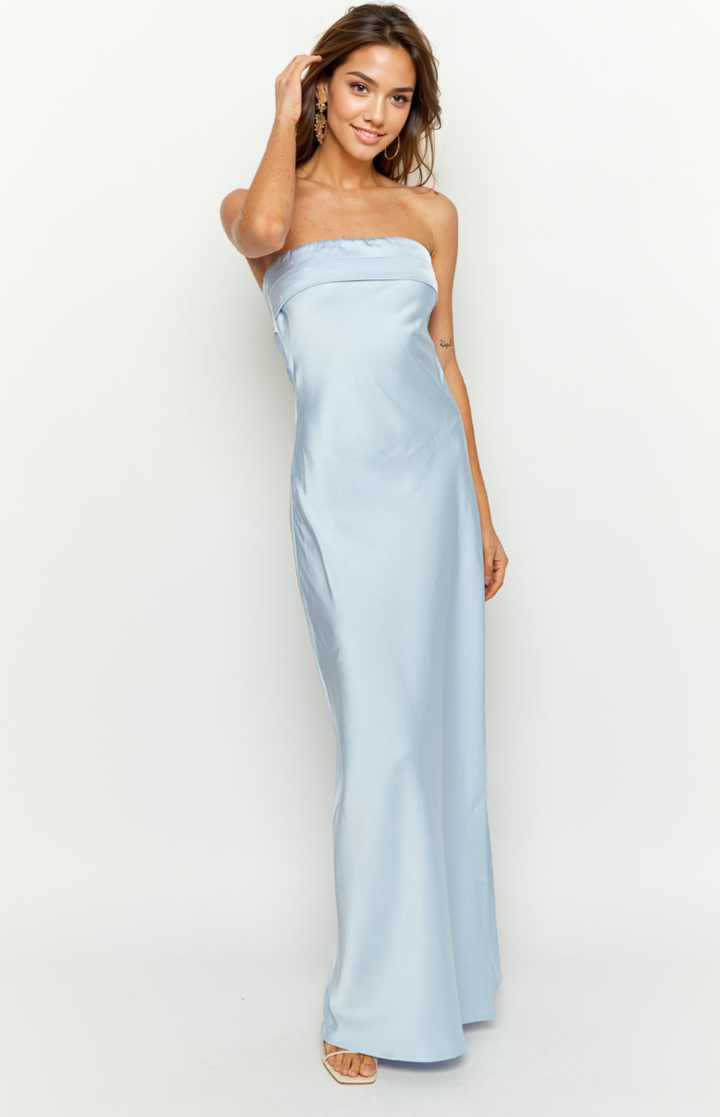 Maiah Blue Formal Maxi Dress